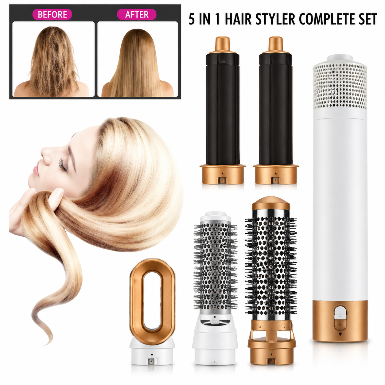 5-in-1 Hair Brush